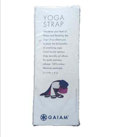 Gaiam 6 Feet Yoga Strap (Mind, Body, Health) Extend Your Reach Hold Poses Longer